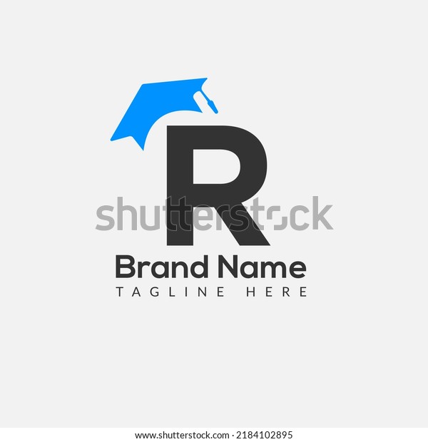 Education Logo On Letter R Template: เวกเตอร์สต็อก (ปลอดค่าลิขสิทธิ์ ...