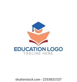 Education Logo online class concept, computer, humaneducation logo , university logo vector
