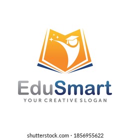 Bildungs-Logo. Vektor-Vorlage für das Design von Online-Schulen und Lernlogos