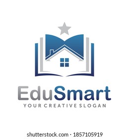 Logo educativo. Plantilla de vectores de diseño de logotipos en línea y de aprendizaje