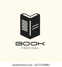 Education logo. Open book symbol. Book icon vector. open book logo. ebook icon vector template 