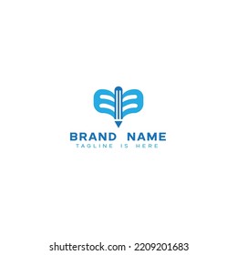 Education Logo With Pen And Book, Pen Logo Design