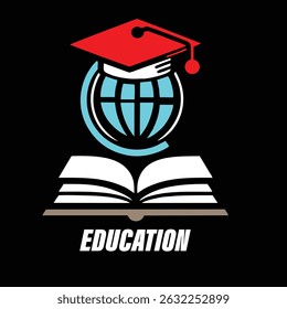 LOGOTIPO DE EDUCAÇÃO OU LOGOTIPO DE ESCOLA E COLAGEM 
