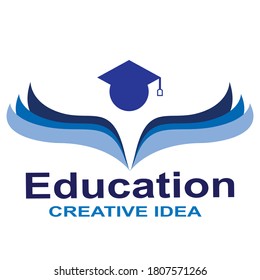 Bildungslogo für die Schule, Symbol, Vektordesign