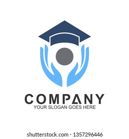 education logo, science and knowledge, smart icon, creativity vector logo