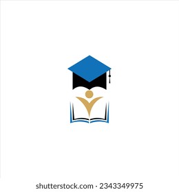 Education logo  student progress and success in learning.