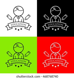 Education logo template