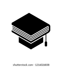 Education Logo Template, Book Vector Logo, Graduation Logo