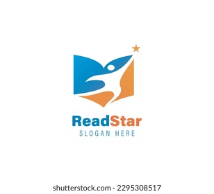 Education logo template design concept, student progress and success in learning