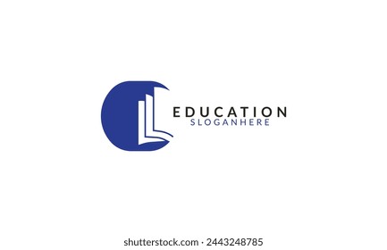 Concepto de diseño de plantilla de logotipo de educación,