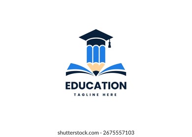 Education logo template design vector