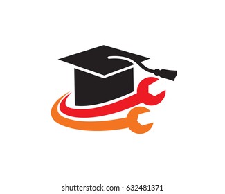 Education Logo Template Design Vector, Emblem, Design Concept, Creative Symbol, Icon