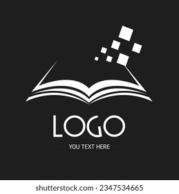 Education logo template design,based on  student progress and success in learning concept, vector illustration.