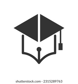 education logo template. Icon Illustration Brand Identity. Isolated and flat illustration. Vector graphic