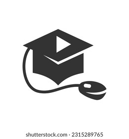 education logo template. Icon Illustration Brand Identity. Isolated and flat illustration. Vector graphic