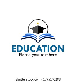 Education logo template illustration. suitable for graduate, education, teach, studying, etc. 