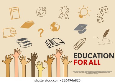 Education logo template illustration. suitable for education