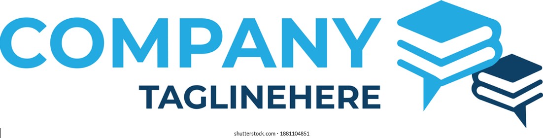 Education logo template, Modern Logo template can be edited. Everyone can use this design easily. Company and brand.-Vector