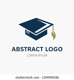 Education logo template in simple