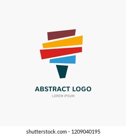 Education logo template in simple