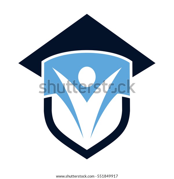 Education Logo Template Toga Hat Combination Stock Vector (Royalty Free ...