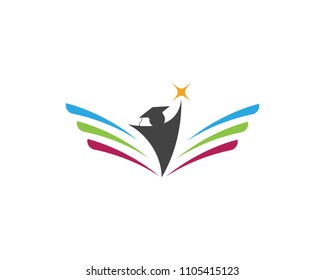 Education Logo Template vector icon illustration design