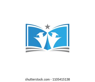 Education Logo Template vector icon illustration design