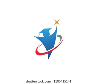 Education Logo Template vector icon illustration design