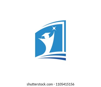 Education Logo Template vector icon illustration design