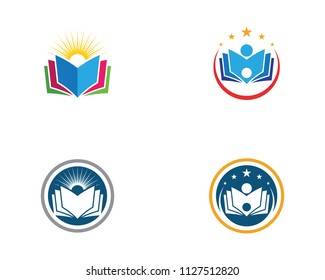 Education Logo Template vector icon illustration design
