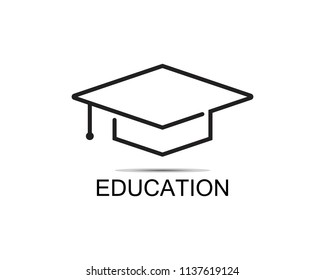 Education logo template vector icon
