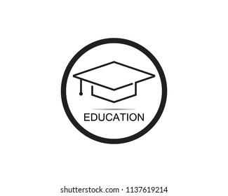 Education logo template vector icon