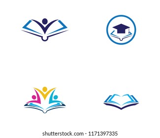 Education Logo Template vector icon illustration design