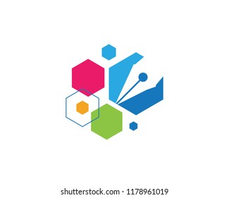 Education Logo Template vector icon illustration design