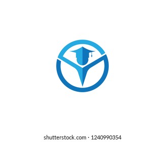 Education logo template vector icon