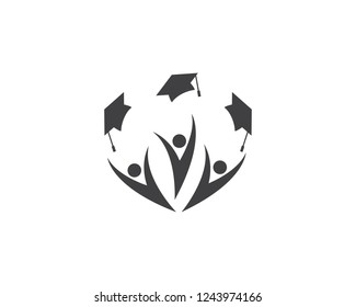 Education Logo Template vector icon illustration design