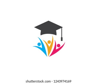 Education Logo Template vector icon illustration design