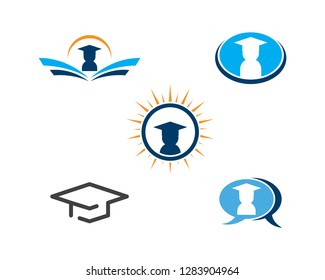Education Logo Template vector icon illustration design