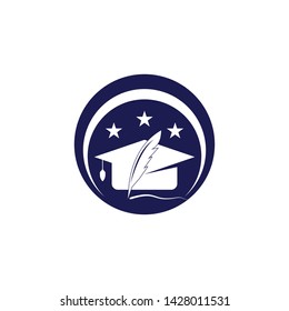Education Logo Template vector icon illustration design
