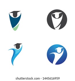 Education logo template vector icon