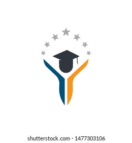 Education logo template vector icon