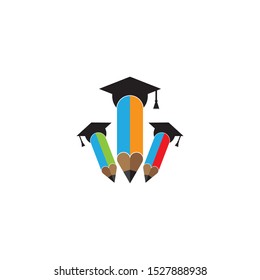 Education logo template vector icon design
