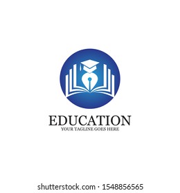 Education Logo Template vector icon illustration design