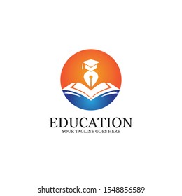 Education Logo Template vector icon illustration design