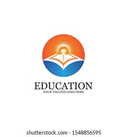 Education Logo Template vector icon illustration design
