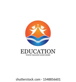 Education Logo Template vector icon illustration design