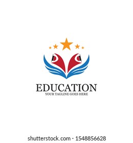 Education Logo Template vector icon illustration design