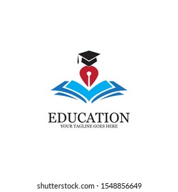 Education Logo Template vector icon illustration design