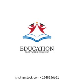 Education Logo Template vector icon illustration design