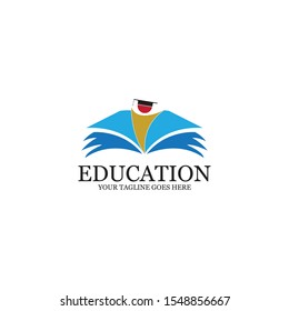 Education Logo Template vector icon illustration design